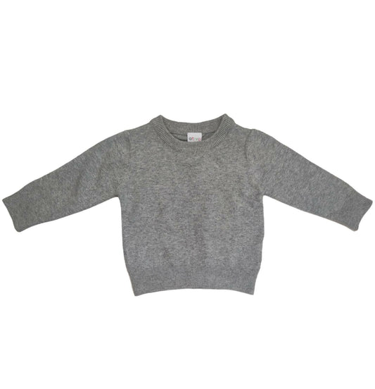 Solid Color Winter Crewneck Sweater Baby Boy 6-36 Months