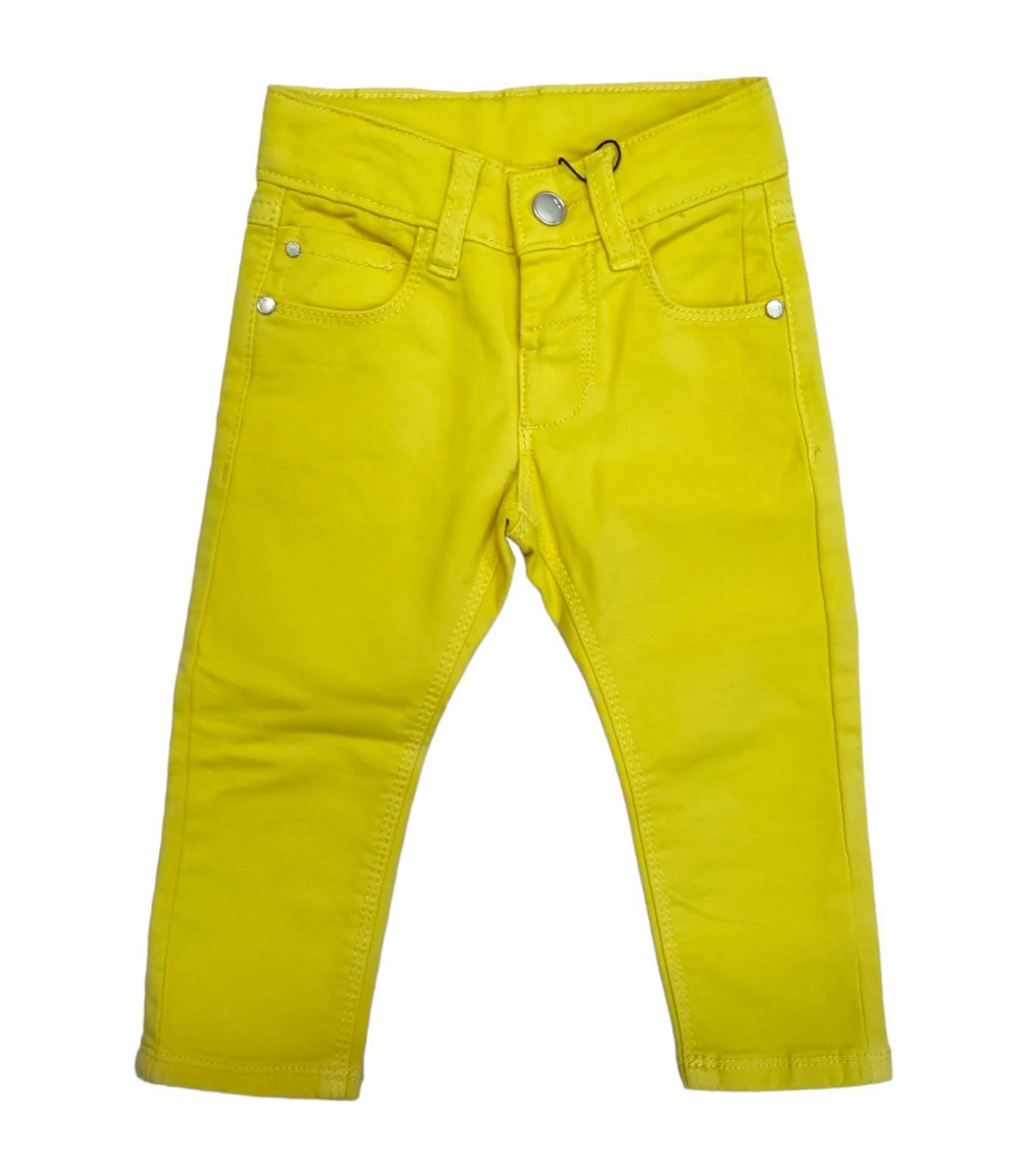Pantalone Jeans Cinque Tasche in Cotone Colorato Primaverile Bambino 6-36 Mesi