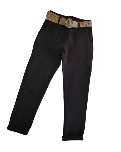 Pantalone Donna Dritto con Cintura