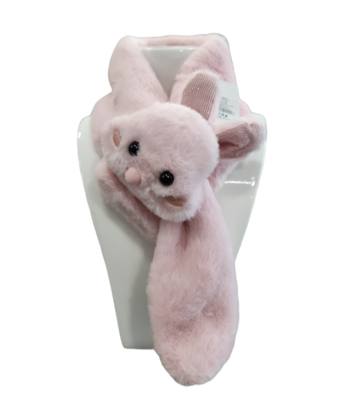 Sciarpa in Eco Pelliccia con Coniglietto per Bambina