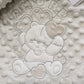 Coperta Pile Bubble Culla Carrozzina Ricamato Double Face