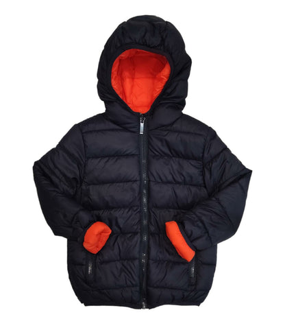 Piumino Reversibile Blu Arancione Bambino 4-12 Anni