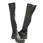 Stivale Alto Nero Eco Pelle e Maglia
