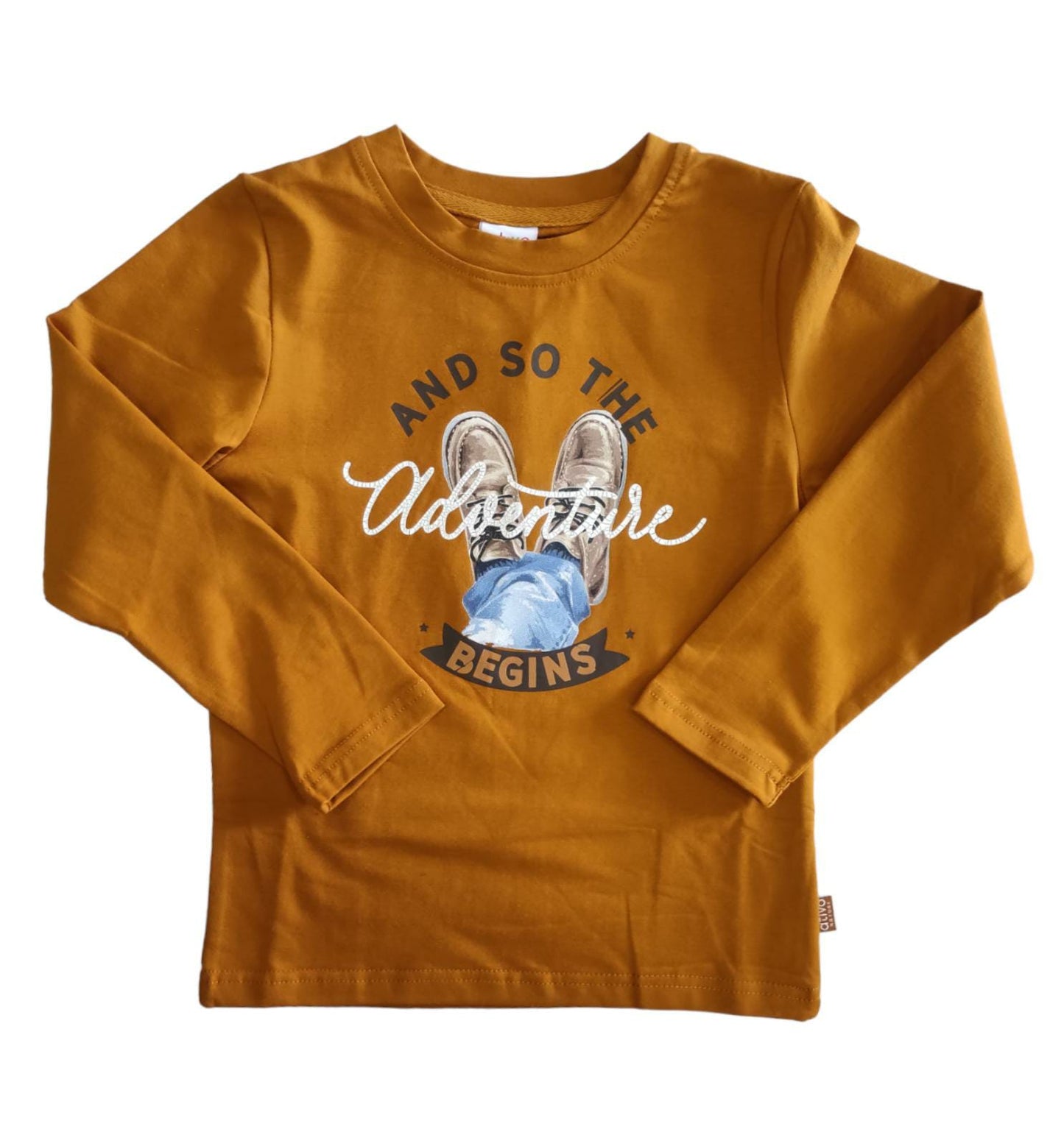 T-shirt Caldo Cotone Con Stampa Adventure Bambino 4-14 Anni