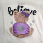 Winter Fleece T-shirt with Print for 12-36 Months Girl