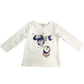 Winter Fleece T-shirt with Print for 12-36 Months Girl